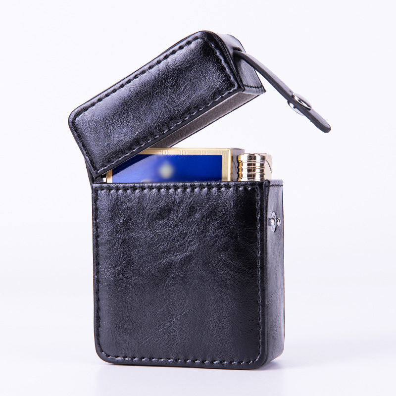 Title 5, Bag Metal Clip Leather Cigarette Flip Cigarette...