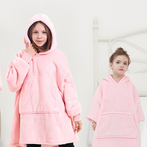 Title 6, Pink Casual Simple Adult Childrens Lazy Blanke...