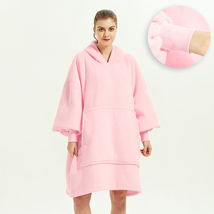 Title 9, Pink Casual Simple Adult Childrens Lazy Blanke...