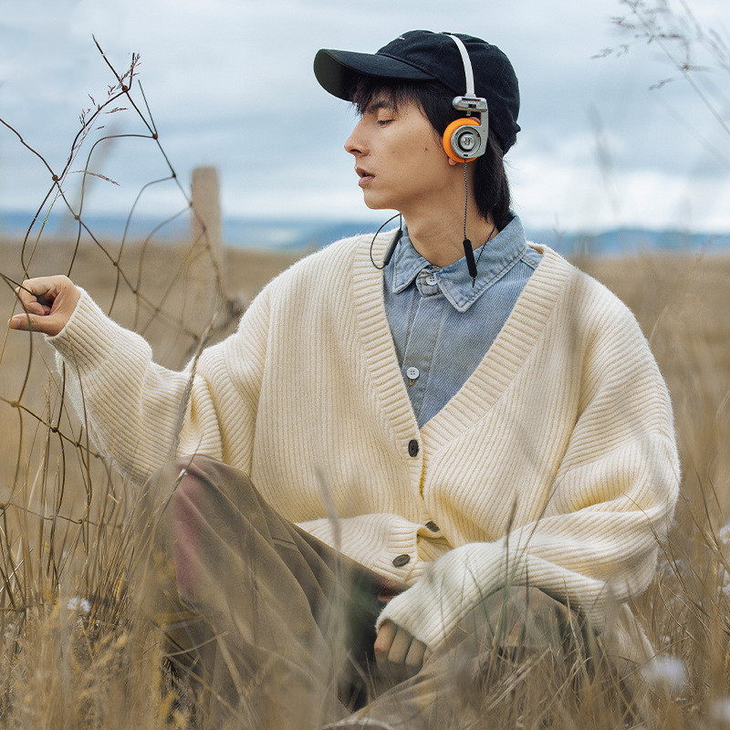 Men's Fashion Loose Chic Knitted Jacket