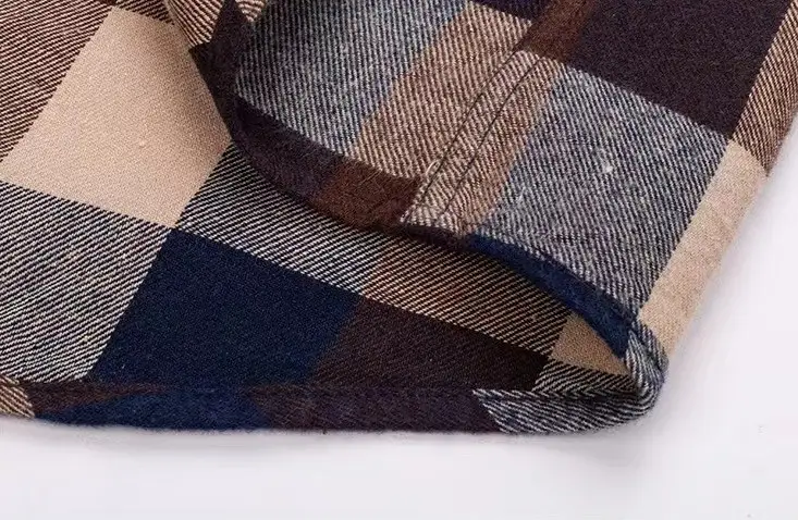 Men's Cotton Brushed Plaid Shirt