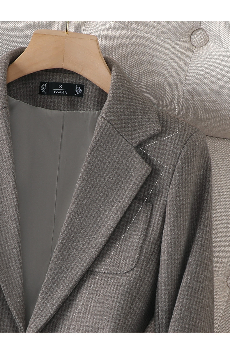 Houndstooth Blazer Women Slimming And Fashionable - Image 10