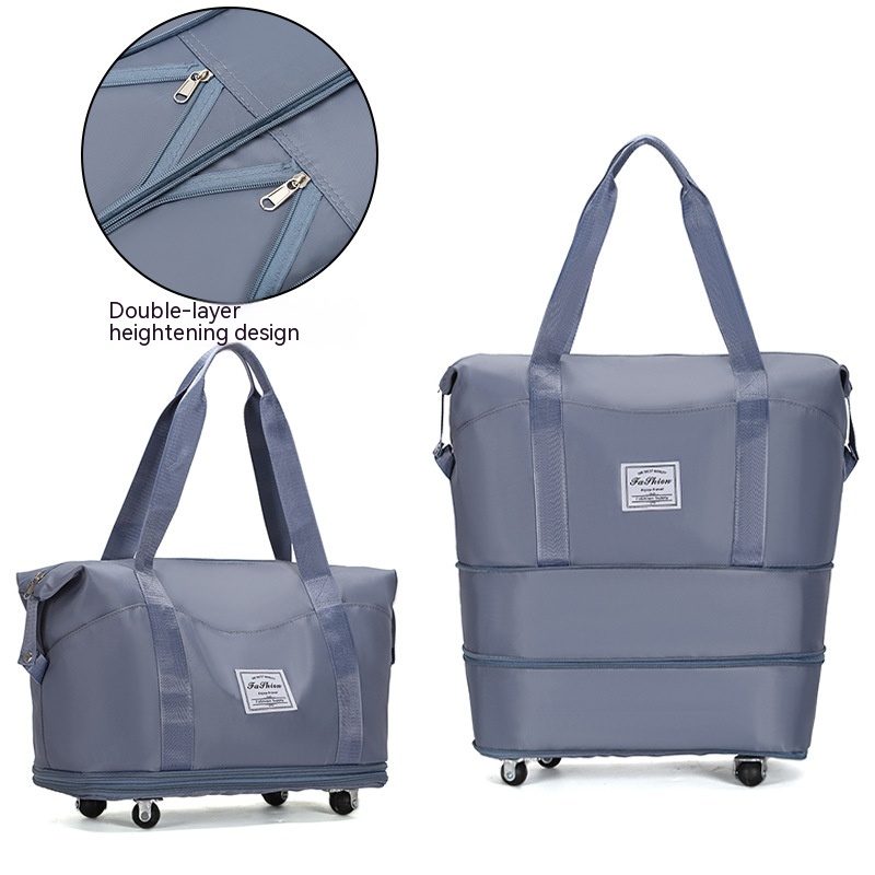 Title 2, Large Capacity Travel Bag Folding Dry Wet Separ...