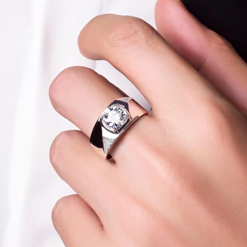 Domineering 2 Karat Diamond Ring Personality Elegant