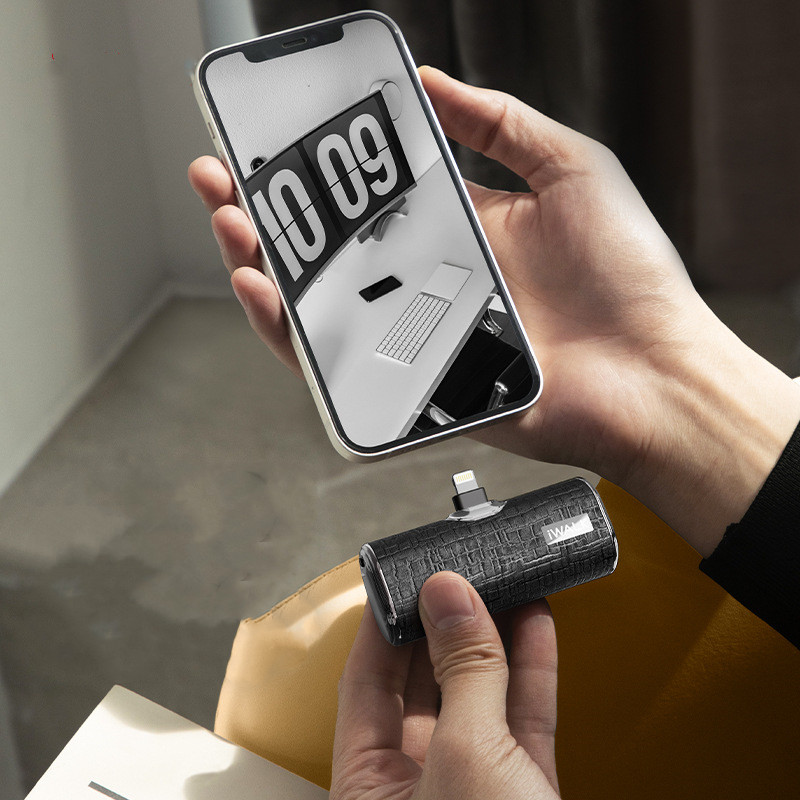 Pocket Leather Version Power Bank Mini Lipstick 6