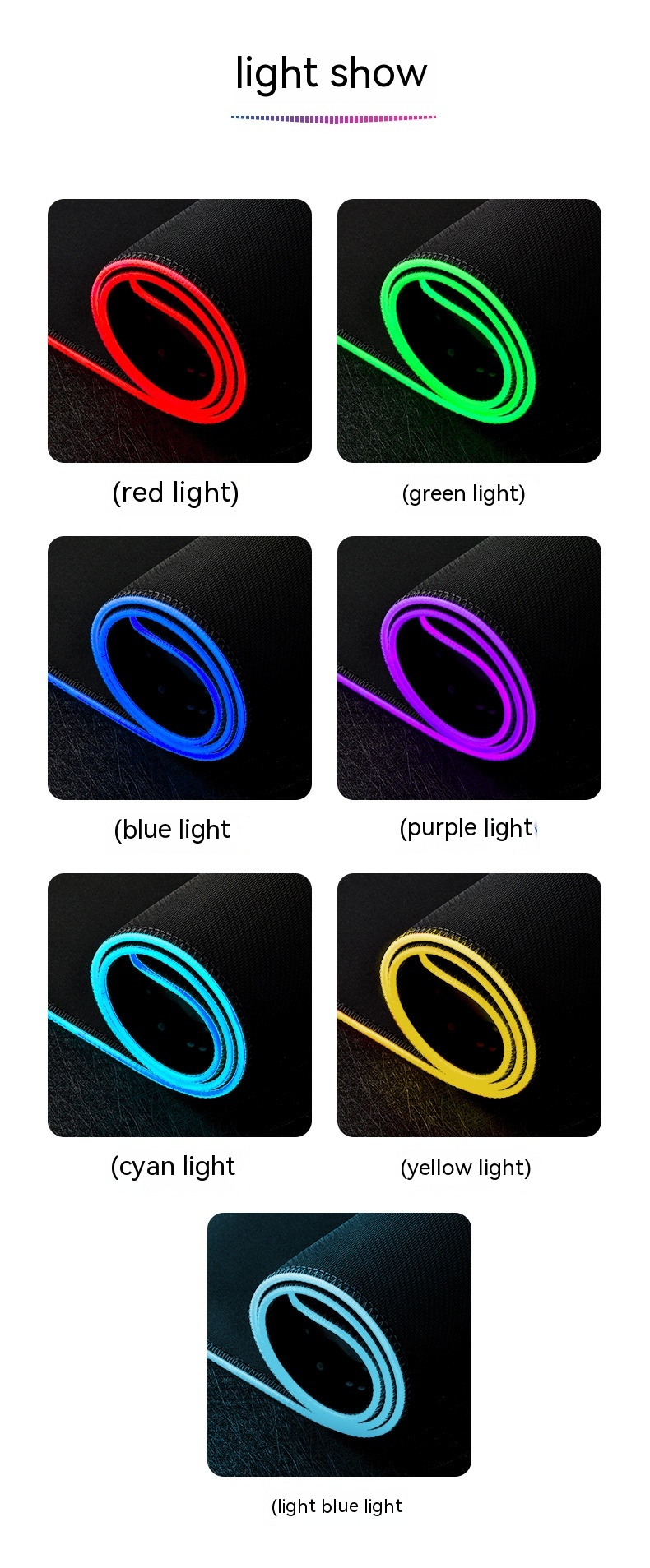 Mouse Pad Large RGB Rechargeable Desk Pad Oversized Wireless Charger - Image 9