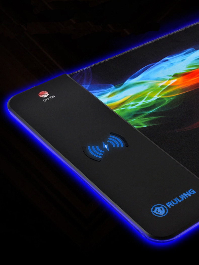 Mouse Pad Large RGB Rechargeable Desk Pad Oversized Wireless Charger - Image 38