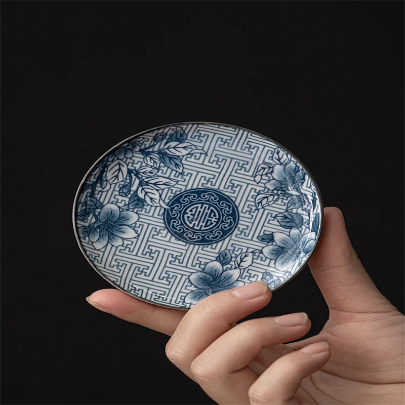 Title 4, Blue And White Porcelain Teacup Mat Round Heat ...