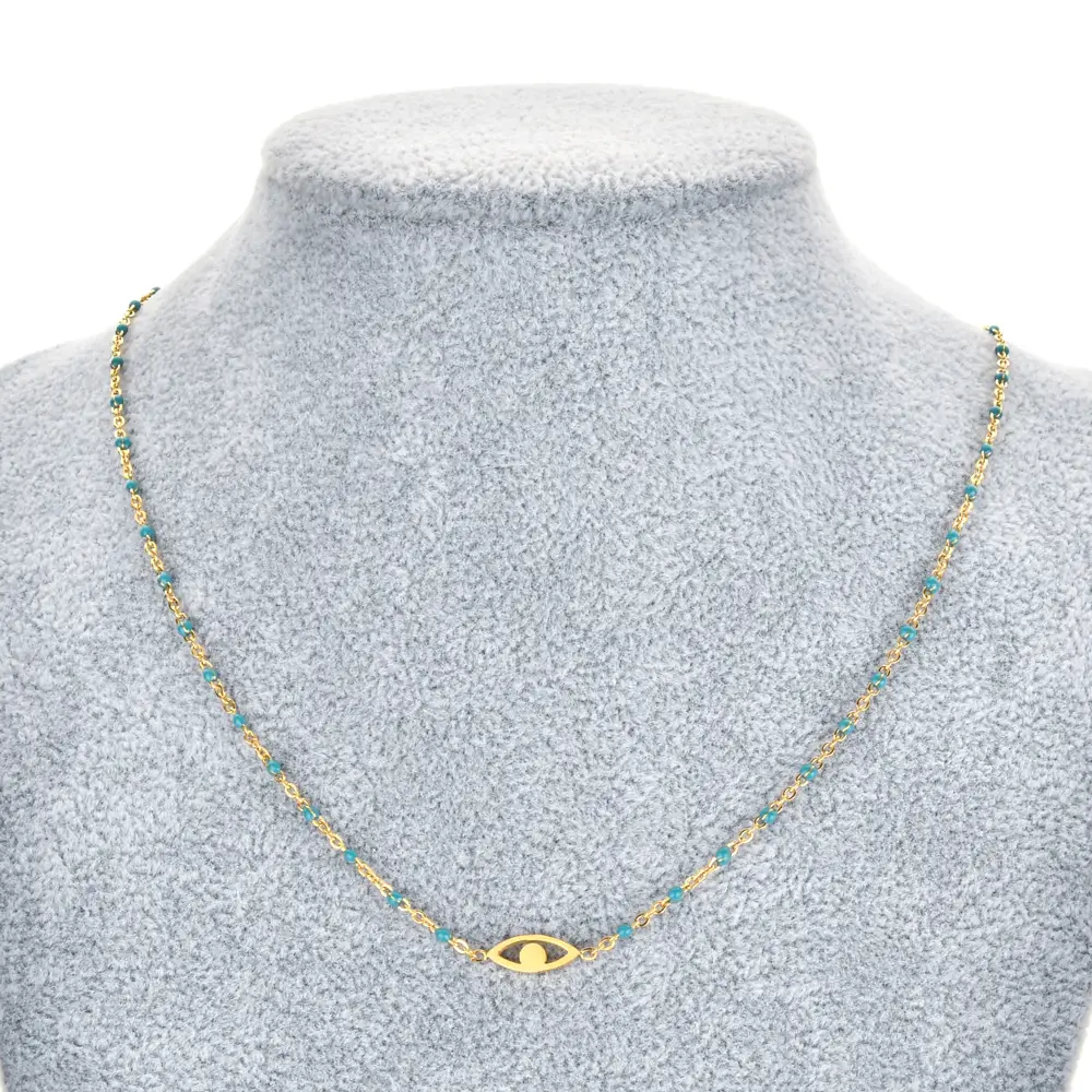 Drop Oil Stainless Steel Necklace Female Bohemian Style