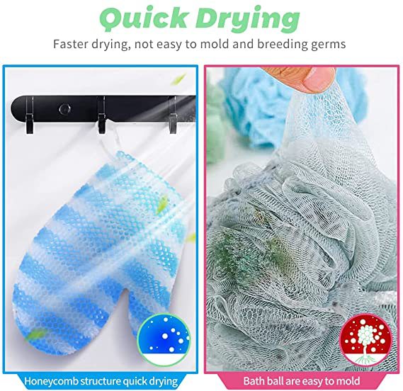 Unisex Bath Glove Honeycomb Type