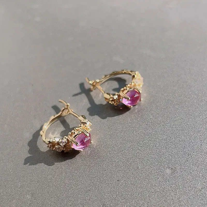 Silver Plated Olive Fruit Amethyst Leaf Necklace Nail Ring
