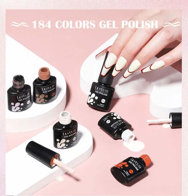 184 Colors Full Set Nail Glue Matte