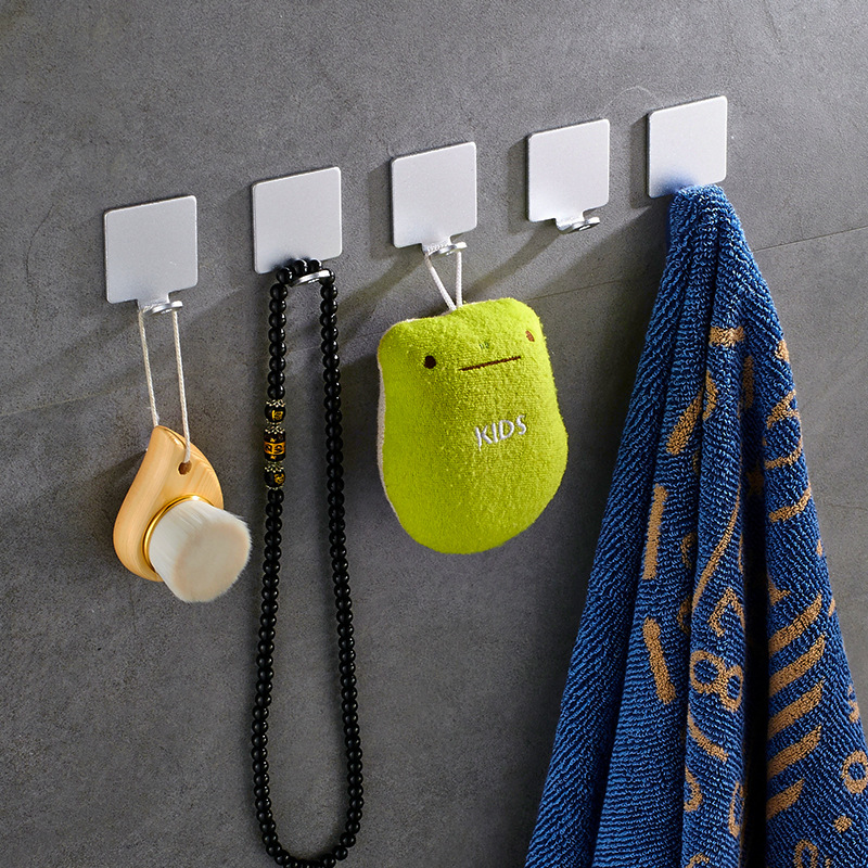 Title 6, Space Aluminum Perforation-free Coat Hook Bathroom