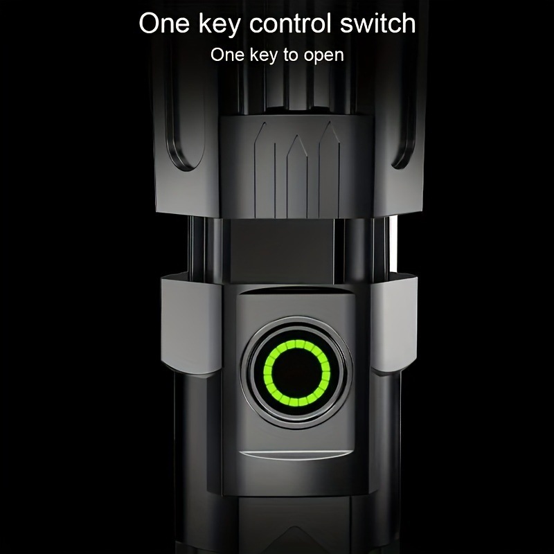 Outdoor Household Camping Usb Rechargeable Zoom Led Power Torch — foto 6