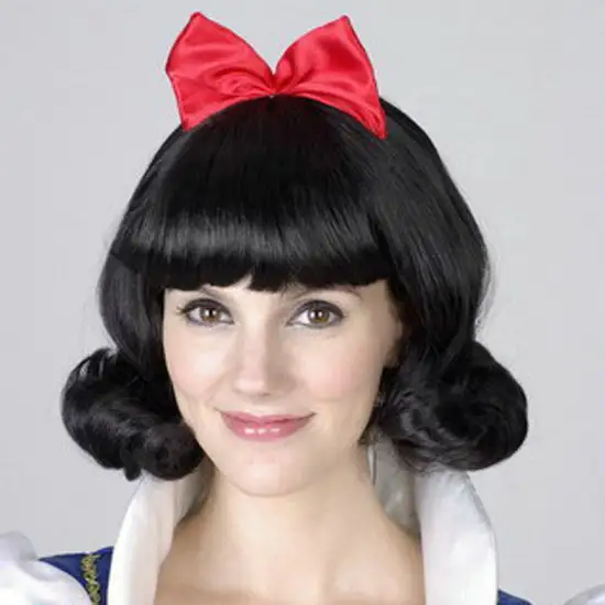 Wig Snowyprincess Bowknot Children