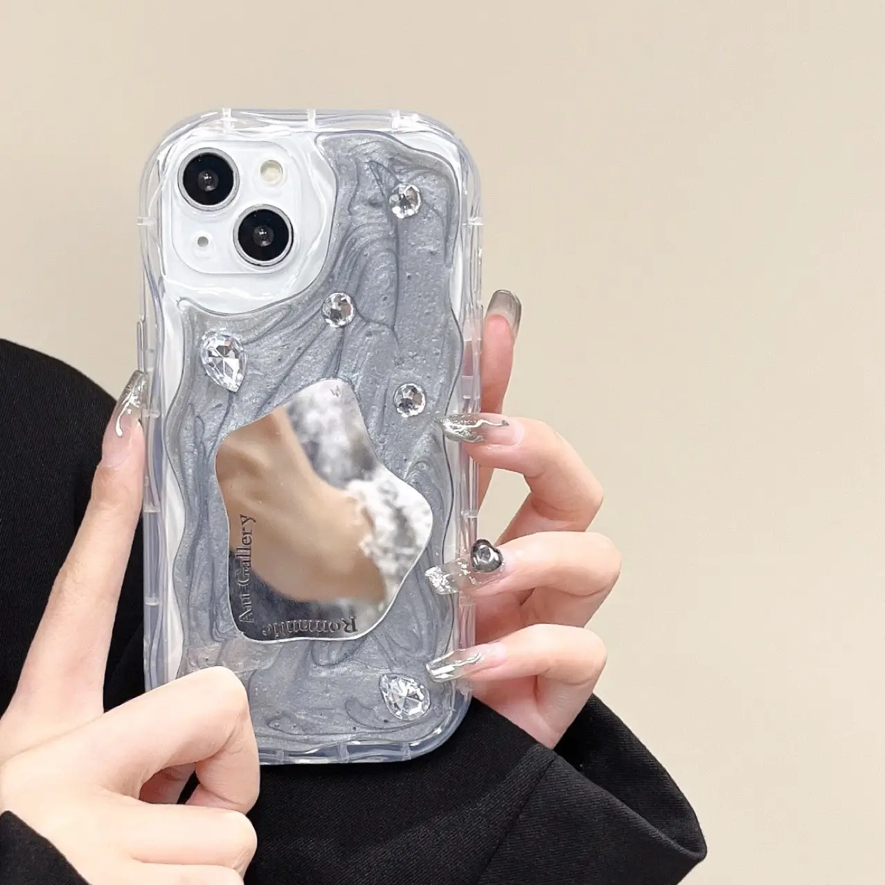 Makeup Mirror Phone Case High-grade Drop-resistant