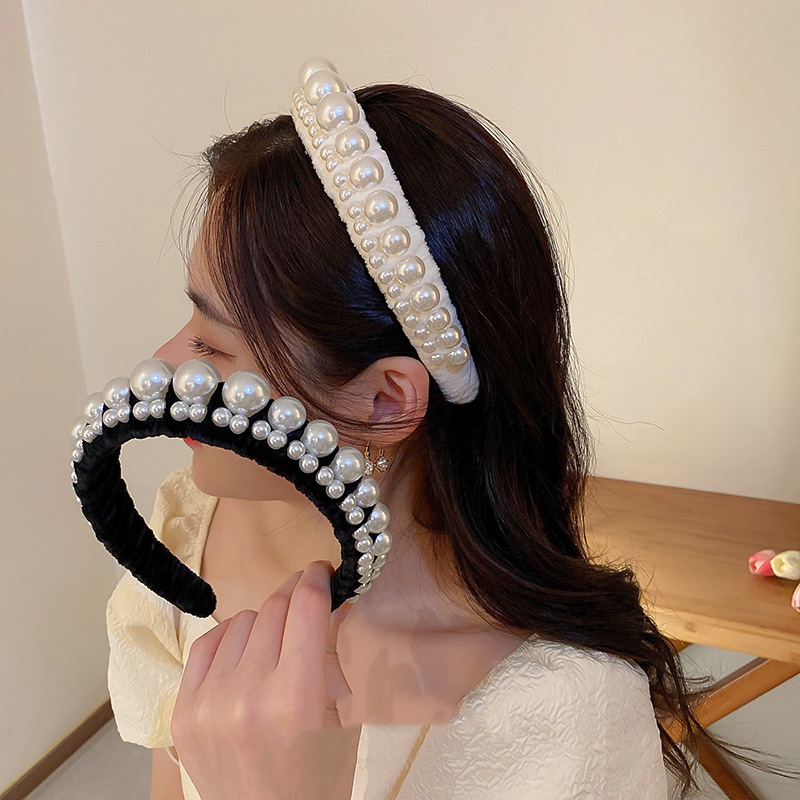 Title 2, Vintage Pearl Flannel Headband Graceful And Fas...