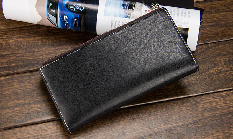 Korean Youth Business Ticket Holder Zipper Multi Card Slots Wallet