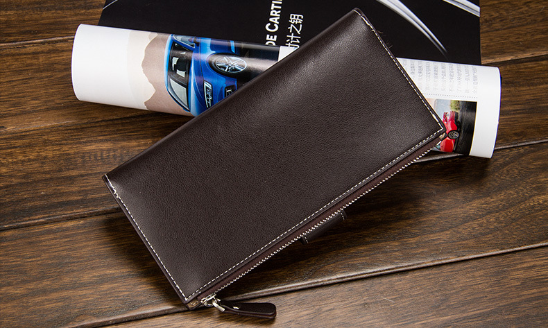 Korean Youth Business Ticket Holder Zipper Multi Card Slots Wallet