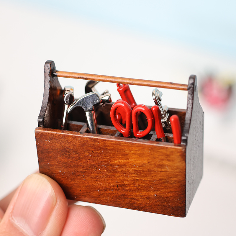 112 Mini Miniature Metal Alloy Tools Suit Repair Mini Eight Matryoshka Doll Houses - Image 7