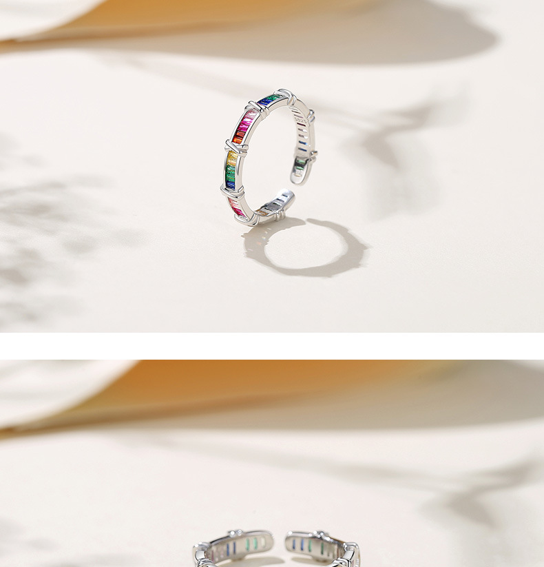 Sterling Silver Rainbow Love Ring For Women