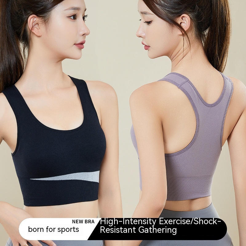 Title 3, Contrast Color Beauty Back Exercise Underwear W...