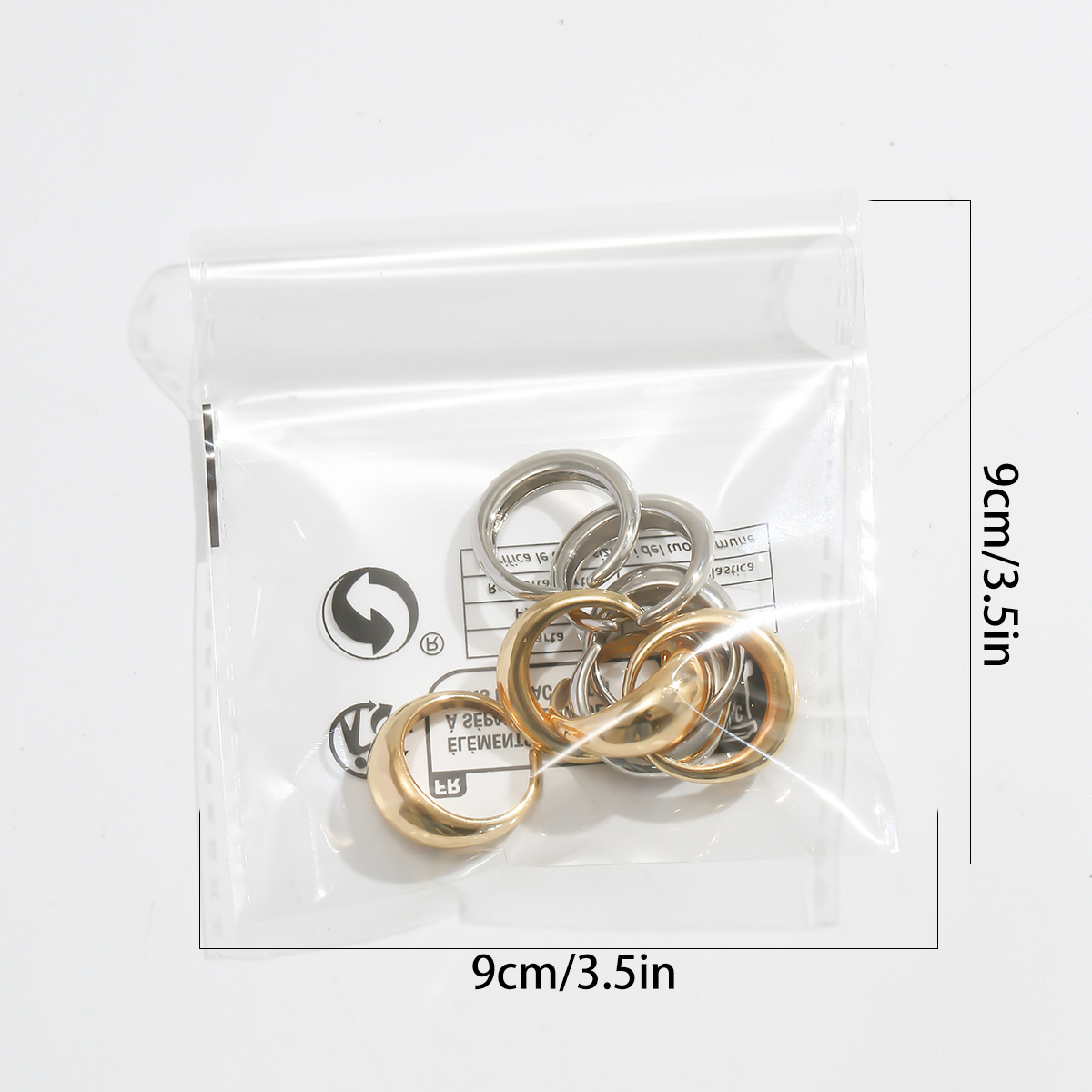 European And American Ins Niche Metal Texture Glossy Ring Suit