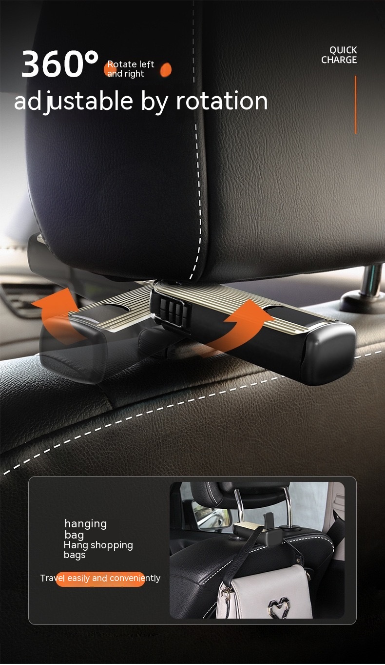 Car Seat Back Rotating Hook Bracket Vertical Screen - Image 12