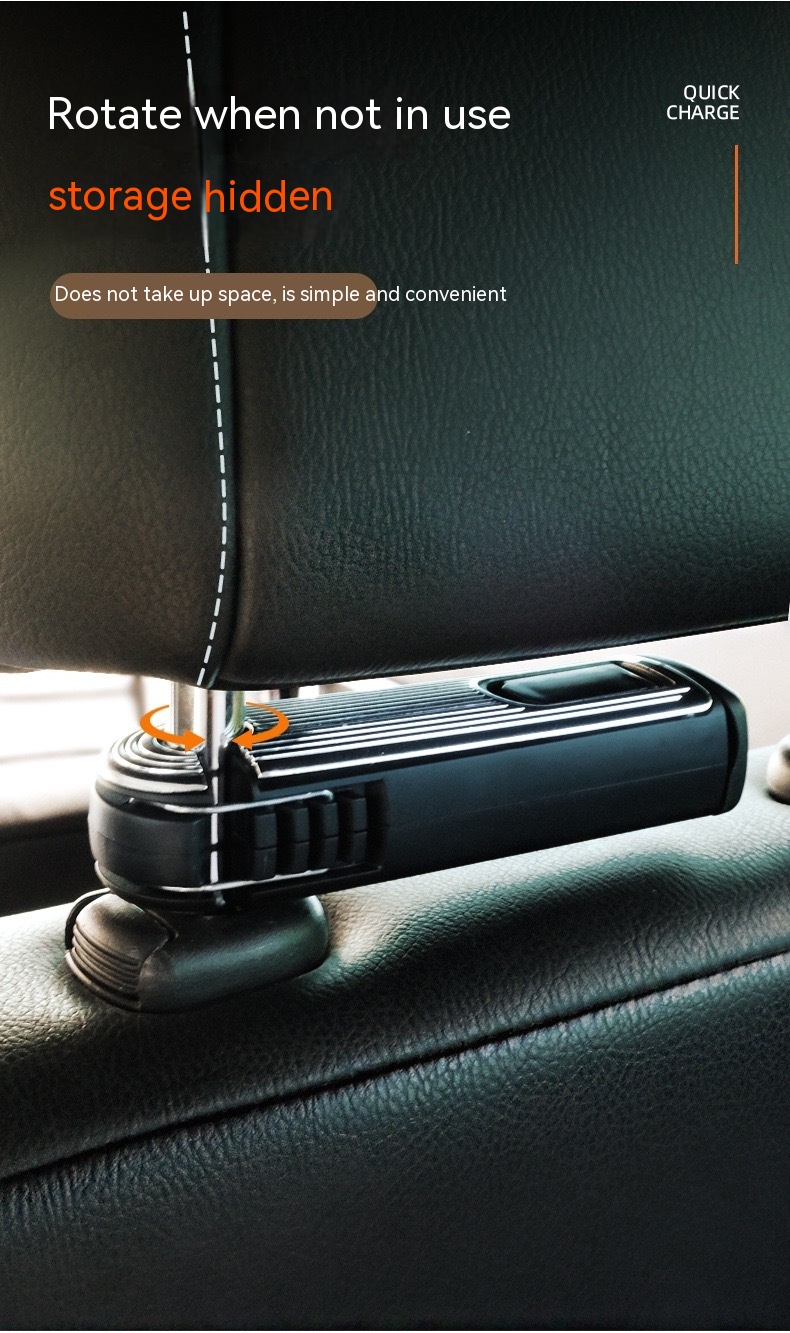 Car Seat Back Rotating Hook Bracket Vertical Screen - Image 4