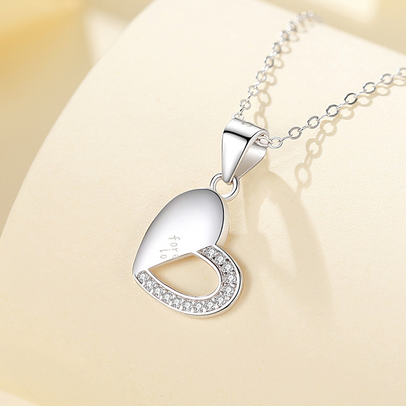 925 Sterling Silver Clavicle Chain Couple Necklace