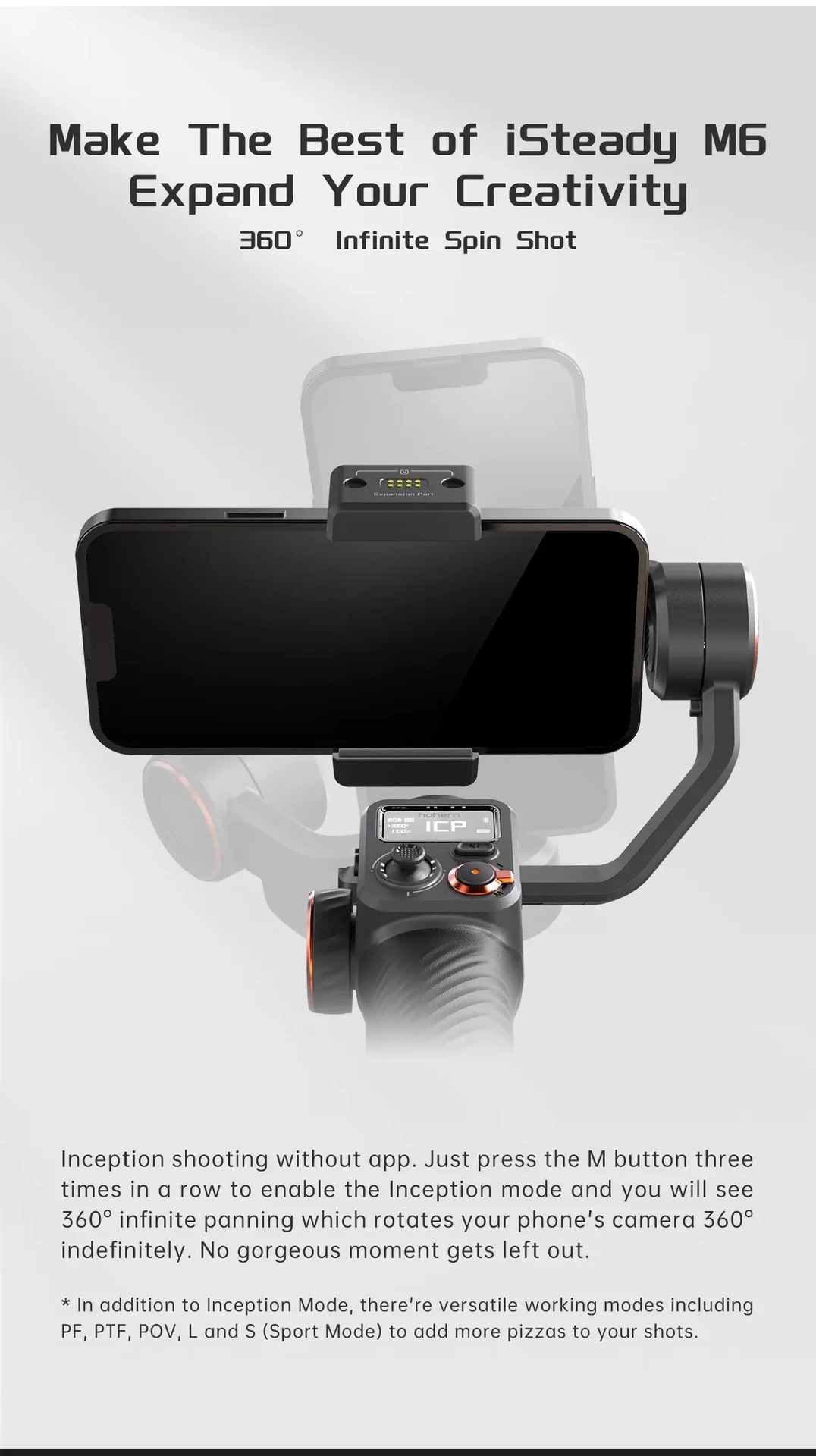AI Face And Shooting Fill Light Vlog Three-axis Stabler - Image 8