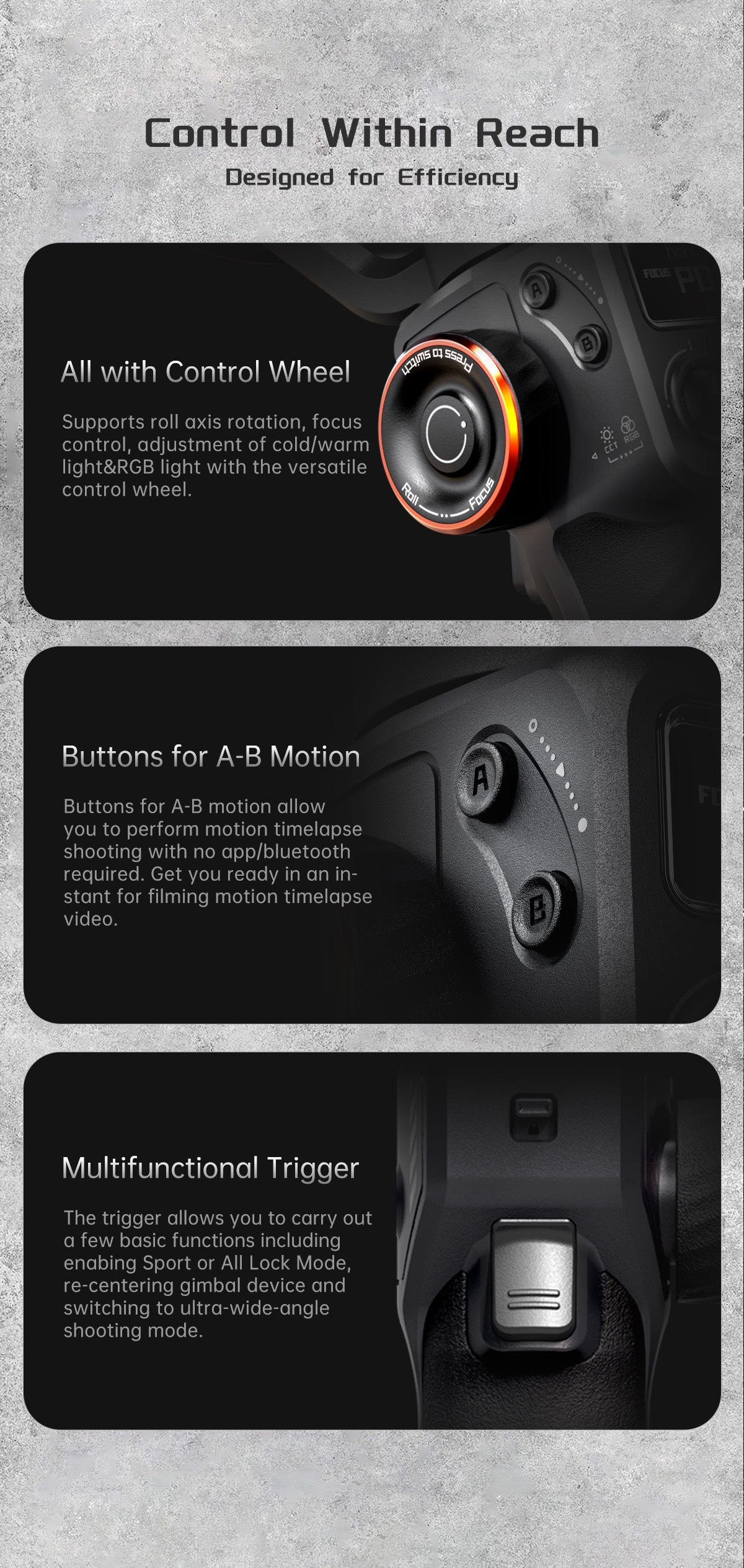 AI Face And Shooting Fill Light Vlog Three-axis Stabler - Image 4