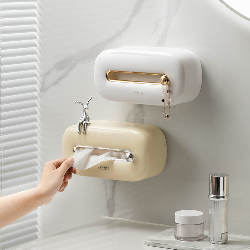 Title 1, Cream Style Bathroom Wall Hanging Punch-free St...