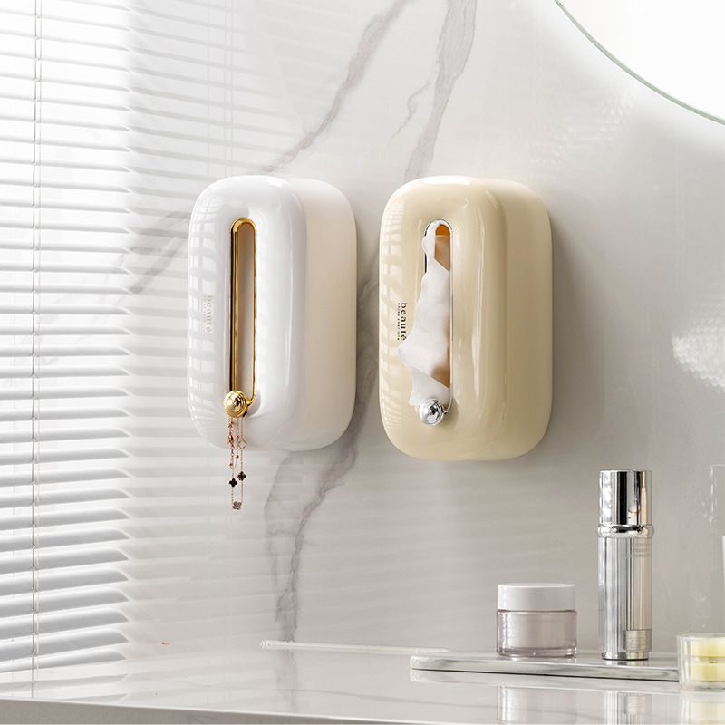 Title 2, Cream Style Bathroom Wall Hanging Punch-free St...