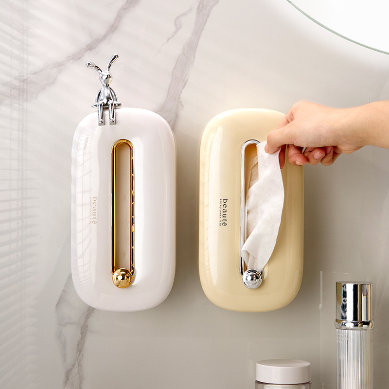 Title 4, Cream Style Bathroom Wall Hanging Punch-free St...