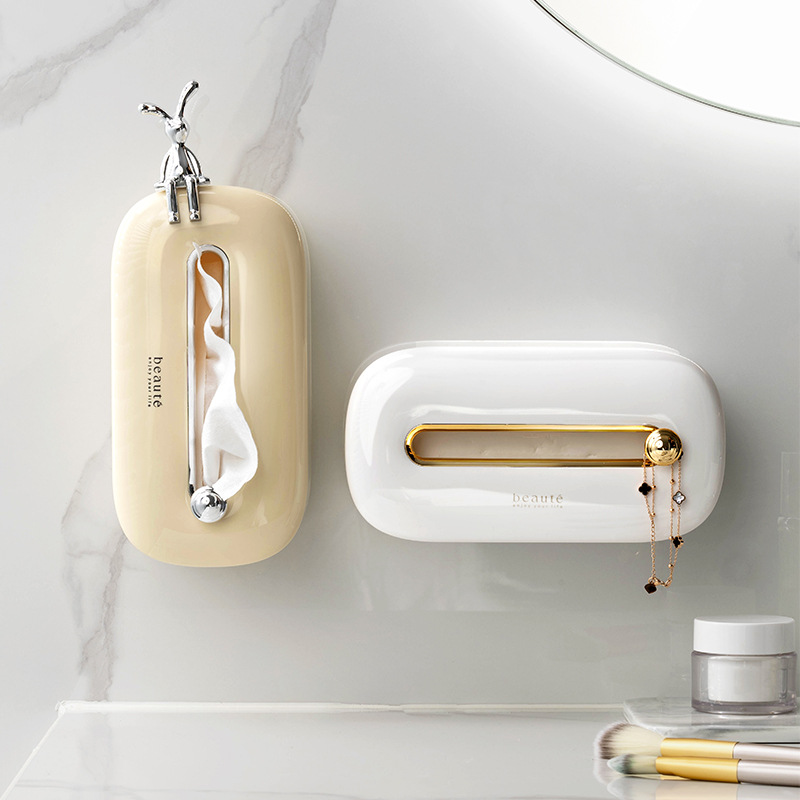 Title 6, Cream Style Bathroom Wall Hanging Punch-free St...