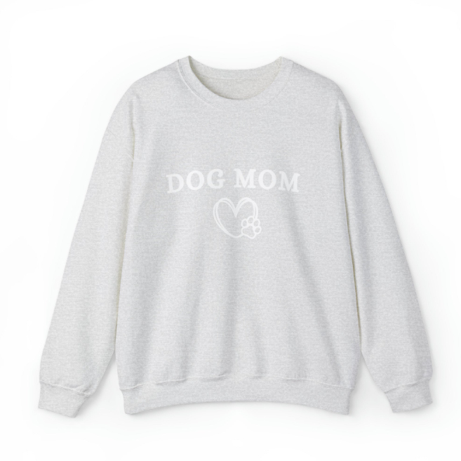 European And American Letter Printing Dog Mother Round-neck Sweater
