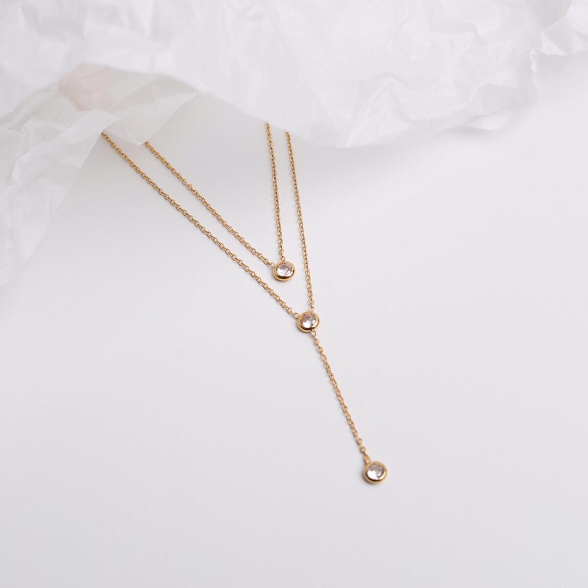 Title 2, Titanium stalen sleutelbeenketting voor dames, ...