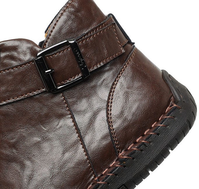 Cross-border Foreign Trade Hot Genuine Leather High-top Casual Men's Leather Boots