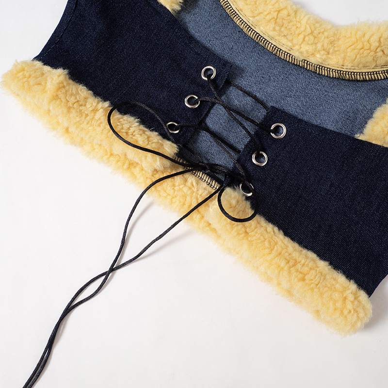 Title 9, Cappotto lungo da donna in lana denim, maniche ...