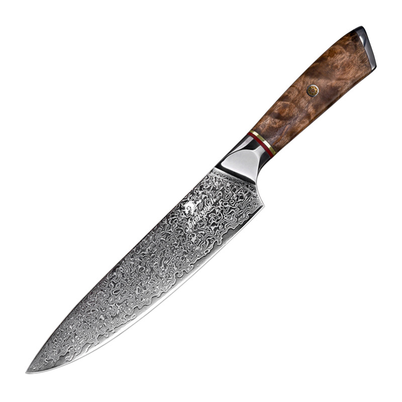 Title 5, Damascus Steel Chef Knife Stainless Meat Cutting