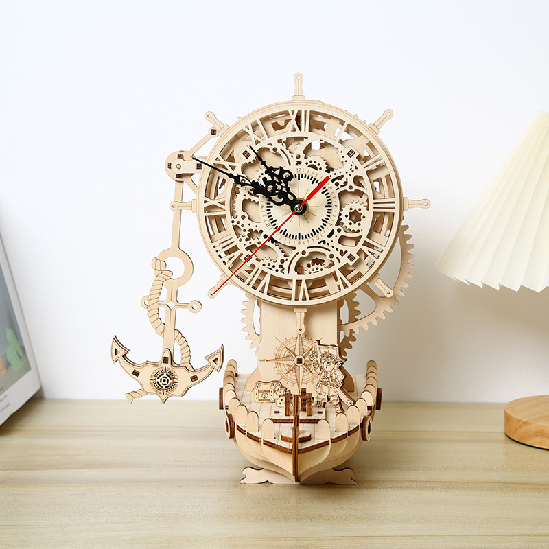 Title 3, Orologio da nave pirata 3D Puzzle 3D modello gi...