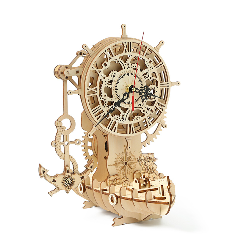 Title 4, Orologio da nave pirata 3D Puzzle 3D modello gi...