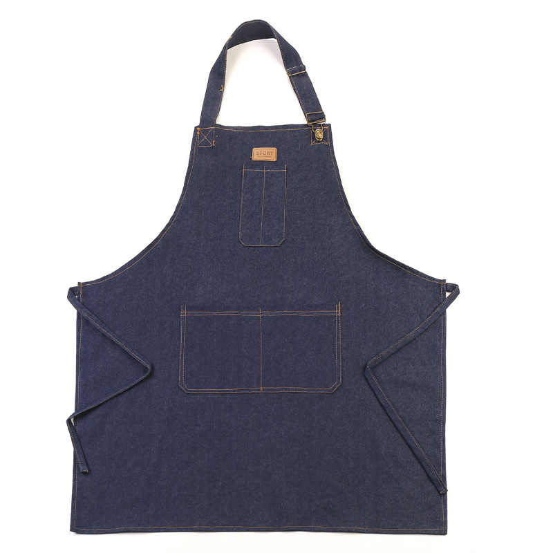 Title 4, Jean Apron Adjustable Halter Restaurant And Caf...