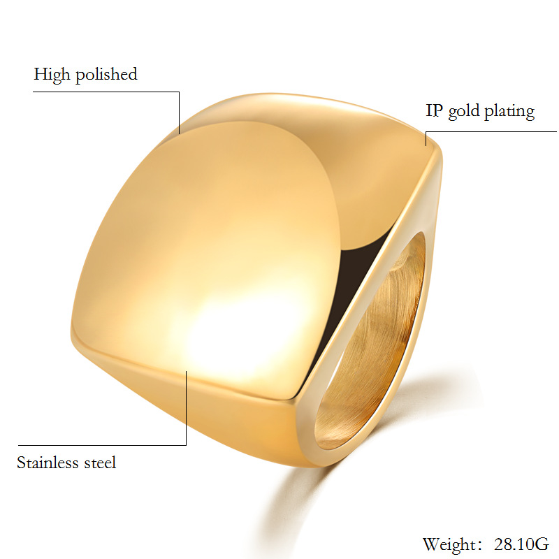 Women's Fashion Personality Fashion Electroplated Titanium Steel Ring