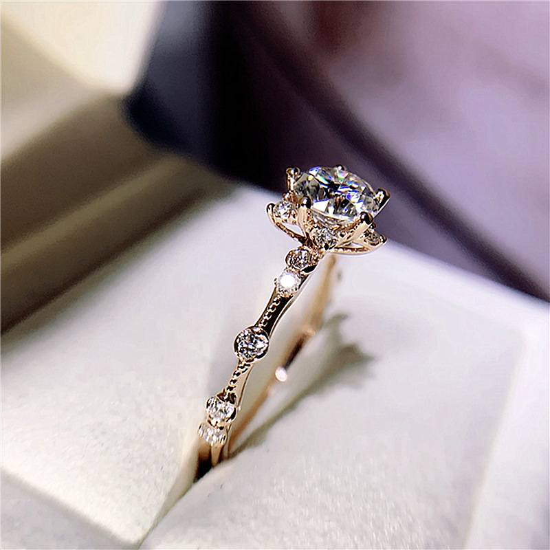 Sweet Retro Lace Micro Setting Ring