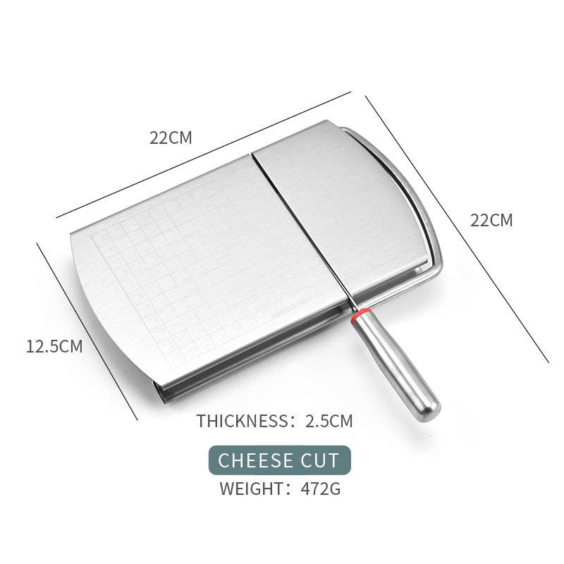 Title 4, Stainless-steel Cheese Cutter With Scale Slicer...