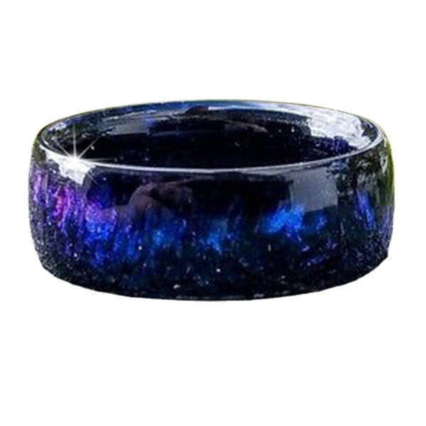 Acrylic-based Resin Personality Simple Colorful Ring