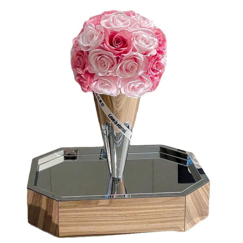 Title 5, Blumen-Eiscreme Rose Kreativer Acryl Schmuck St...