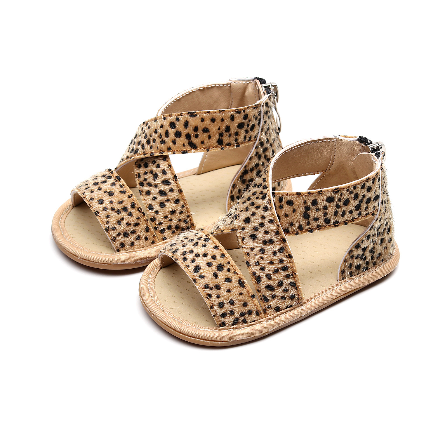 Children's Leopard Print Sandals Baby Toddler Non-slip Sole Children's Shoes — foto 4